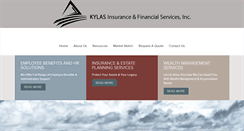 Desktop Screenshot of kylasinsurance.com